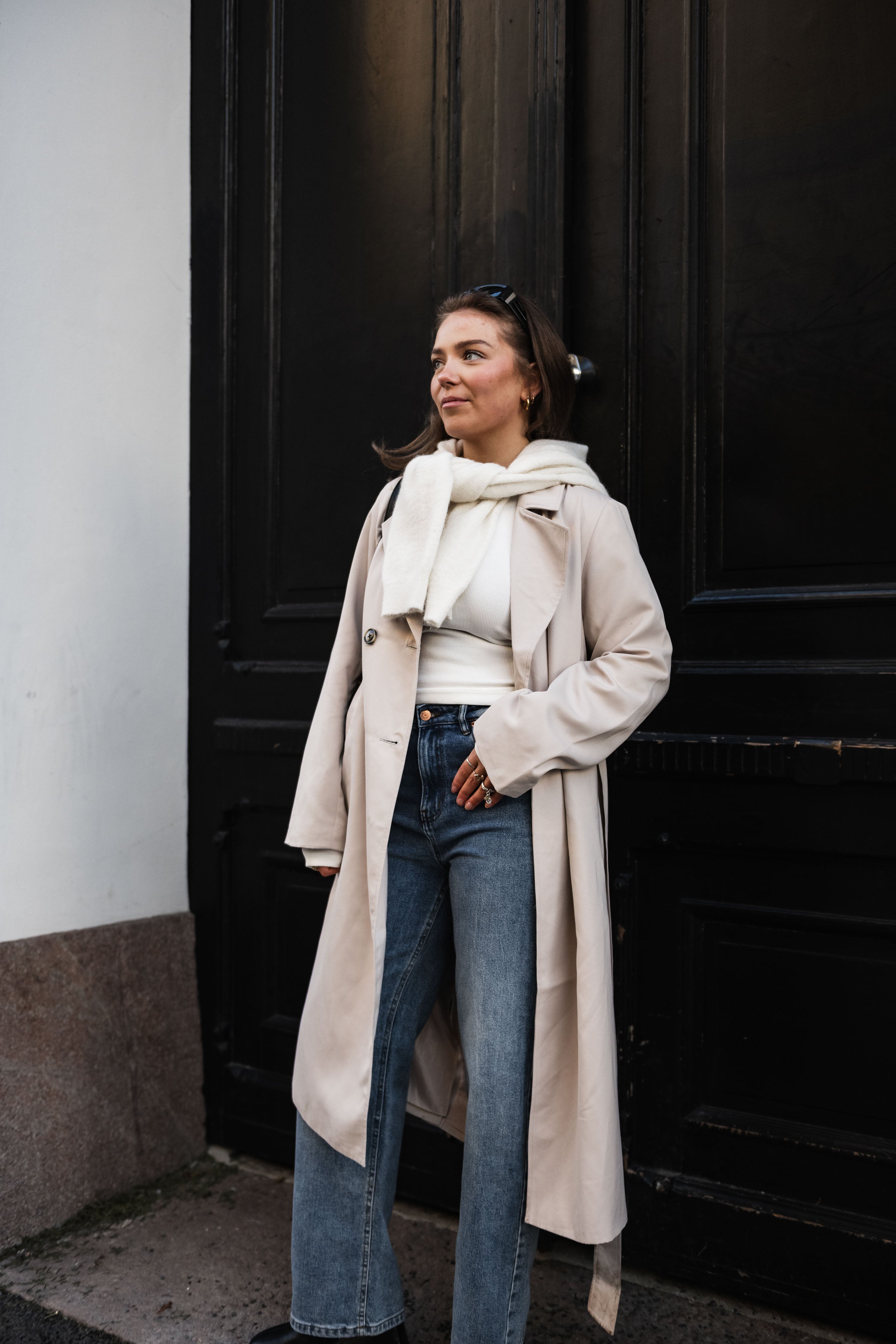 PCSCARLETT Coat - Silver Gray